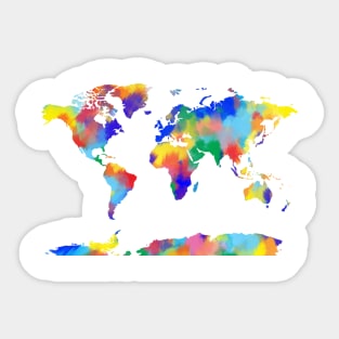 world map Sticker